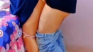 mexican college girl anal creampie then sucks cum off eggs outdoor