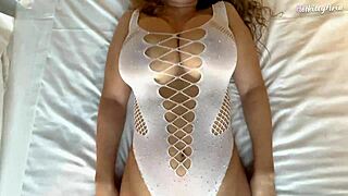 busty blonde latina slut's big tits creampie fantasy