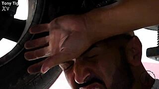 Tony Tigrão Presents Sad Corninho with Safyra Safi's Big Ass Cumshot