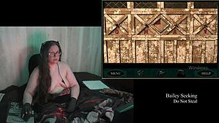 Old brunette bbw with big natural tits glasses plays naked clock game part 2