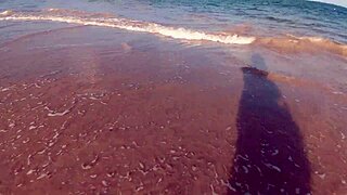 Tattooed virgin loses it publicly on beach with stud