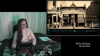 Old brunette bbw with big natural tits glasses plays naked clock game part 2