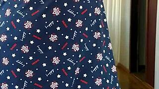 Sexy Milf Caught in See-Through Dress Morning Tease!