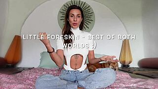 Roxy Fox Demonstrates Foreskin Versus Circumcised