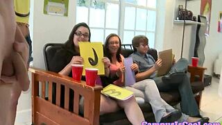 casual narrative of sweet college coeds getting fucked missionary in dorm reality