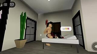 two sexy babes turn roblox brookhaven into wild holiday threesome creampie fest