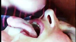 whoa this milf just swallowed that hot sticky load like a pro