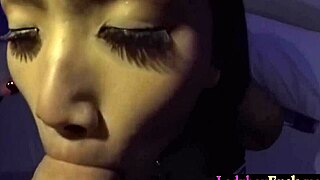 horny ladyboy emmy sucks cock then takes anal pounding