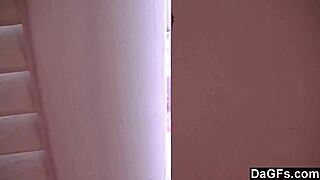 blonde fingers pussy in bath then sucks boyfriend cock hard