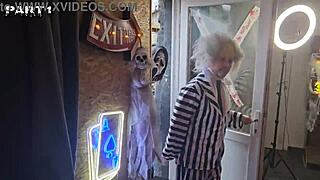 OMG! Five Halloween Sluts Turn Scary Party Into Wild Lesbian Orgy!