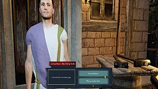 playing slaves of rome, hermaphrodite teases wife's pants