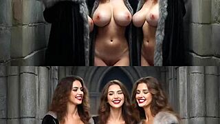 Arcadia Academy AI Music Video SFW-NSFW Side-by-Side