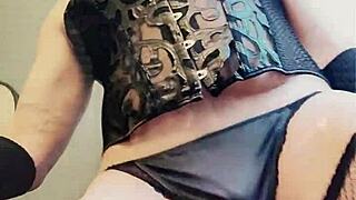 Hot Tranny Kandi Screams As Thick Purple Dildo Pounds Ass Deeply!