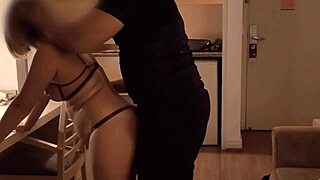 Young stud pounds hot Brazilian hotwife in lingerie