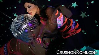 Romi Stuffing Shaved Pussy Deep With Massive Toys In Crush Girls