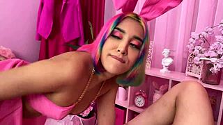 Roxy Lips Mary Frost bisexual FFM rabbit threesome!