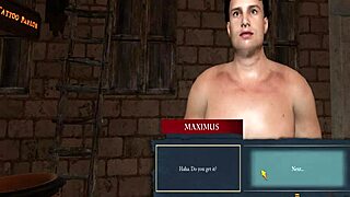playing slaves of rome, hermaphrodite teases wife's pants