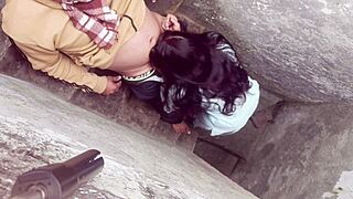 i love riding this tight village girl's pussy outdoors first time