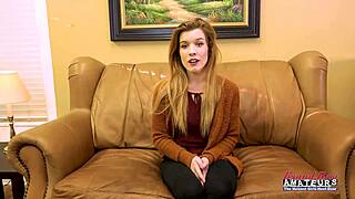 Fiery redhead teen 18+ gives sloppy rimjob and ass lick passion