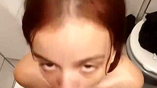 come eat my tight pussy hidden in the bathroom