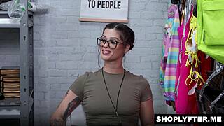 Petite remy woods bends over rides officer tony's monster cock hard