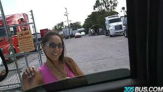 that nerdy latina i payed cash too she fuck me so good in car