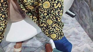 indian maid gets fucked hard in bathroom with dirty hindi talk