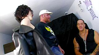 French milf in stockings heels fucked hard doggystyle on bed 😈