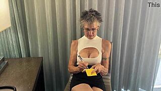 secretary role play turns real as she gets fucked by boss just like in her office days