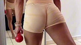 After gym, sweat on my pussy... fuck it hard, cuck?