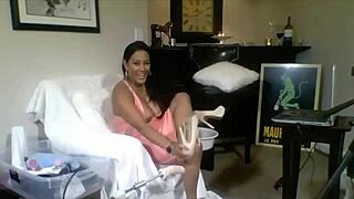 Maxine X explodes on sybian dildo in wild solo ride!