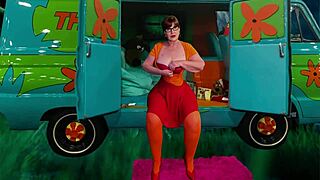 Granny Velma Dinkley Moans From Intense Finger Fucking Pleasure
