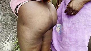 Housekeeper joins horny bath time pussy licking romp