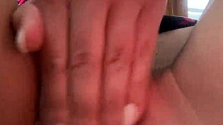 Stroke to wet hairy pussy up close