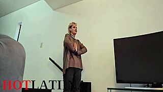 Trio Halloween Fuck With Petite Argentinian Girl Taking Cumshot In Homemade Hardcore.