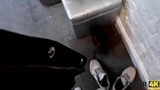 short-haired teacher gets nailed hard by stud in every pose