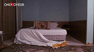 homemade voyeur captures horny chick's passionate hotel pussy riding after party