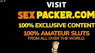 skinny latina teases her tight holes begging for rough big cock stuffing