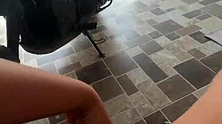 Colombian beauty fingers gaping wet pussy lips outdoors passionately