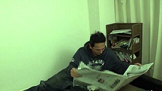 Skinny young redhead massages then rides old fat hard cock