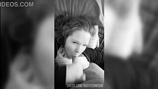 i love this beautiful ginger's sensual mouth on my cock