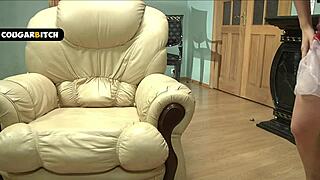 muscular stud fuck this horny cougar's beautiful tits