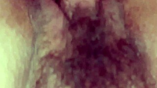 Fucked hairy pussy till clit swelled micro penis size