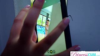 Leana Lovings poses tits for steamy photoshoot creampie