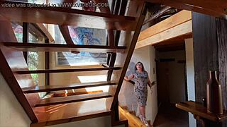 dominatrix april chains milf for brutal garden workout domination