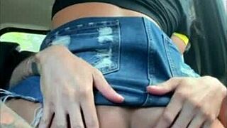 Damn horny latina slams big ass on skinny cock!