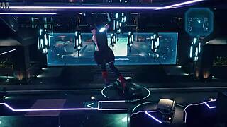 Tifa's Topless Monkey Bar Thrill!