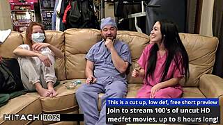 Blaire Celeste Cums Explosively on Hospital Clock Nurse Fingering