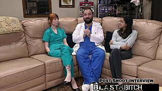 Ditria Rose Sucks Cock While Eating Pussy in Hospital Close-Up