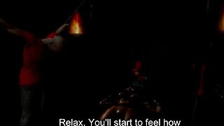 check out femdom cuckold training at the mansion first night voyeur bdsm game unfolds